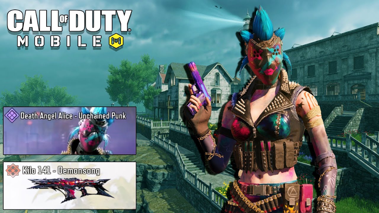 DEATH ANGEL ALICE UNCHAINED PUNK & MYTHIC KILO 141 DEMONSONG GAMEPLAY COD MOBILE ALCATRAZ