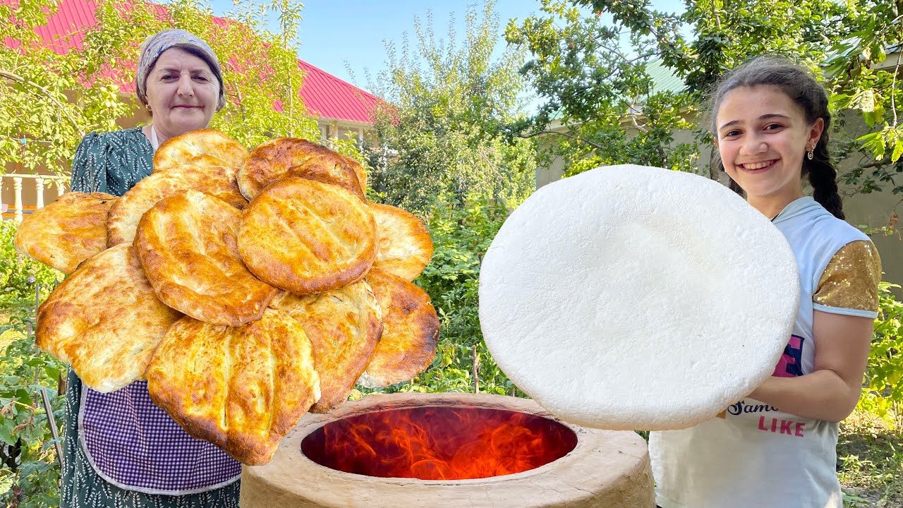 Бабушка делает домашний СЫР и готовит хлеб тандури в деревне! Попробуй это