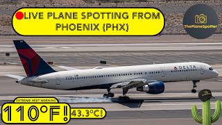 🔴 LIVE Plane Spotting HEAT WARNING | Phoenix Sky Harbor International Airport (PHX) ✈️ | 8/21/26