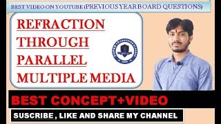 04//Ray optics//Refraction through parallel multiple media + best numericals/12th, JEE, NEET