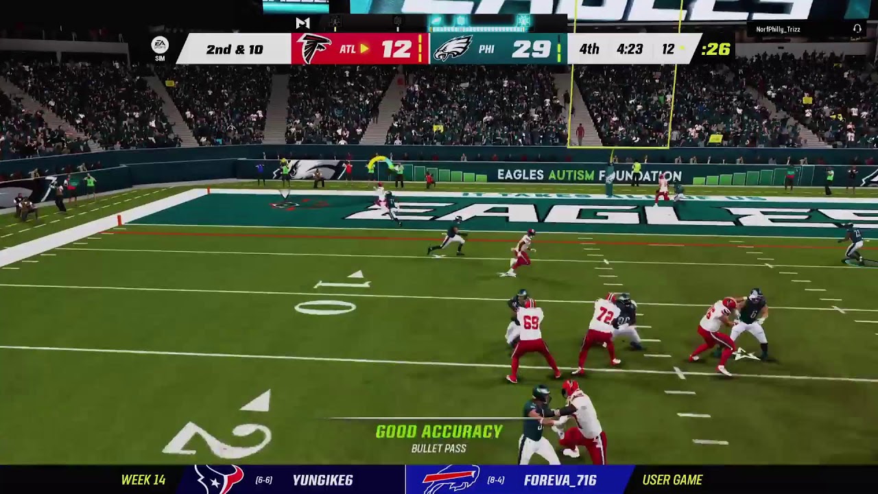 Falcons vs Eagles🏈 YouTube