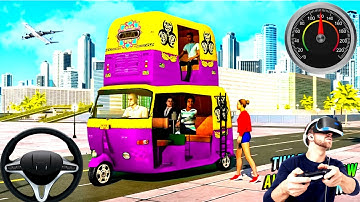 Tuk Tuk Auto Rickshaw Game | Indian Tempo Driving Simulator | Android Mobile GamePlay