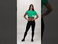 Video: NEBBIA Crop top tričko POWERHOUSE zelená