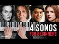 4 Songs That Are Perfect For Beginners (Piano Lesson)