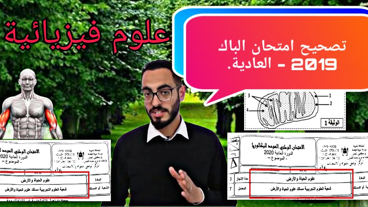 تصحيح الامتحان الوطني 2019 شعبة علوم فيزيائية الدورة العادية- تمرين استهلاك المادة العضوية.