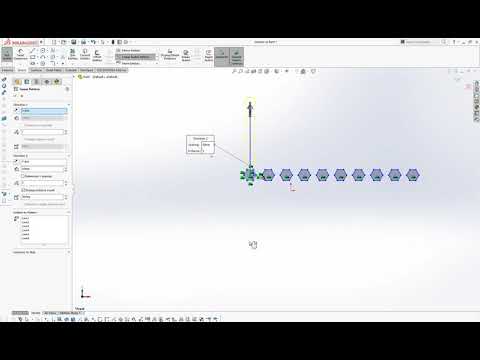 Linear Sketch Pattern | SolidWorks Tutorials for Beginners #13