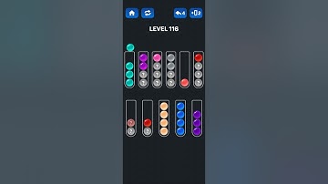 Ball Sort Puzzle level 116  - Ball Sort Color - Puzzle Game, All Levels, playlist, Zego Studio
