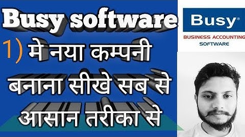 How to create new company in busy accounting software Hindi👈. By Rohit Akhilesh Thakur #tranding//.