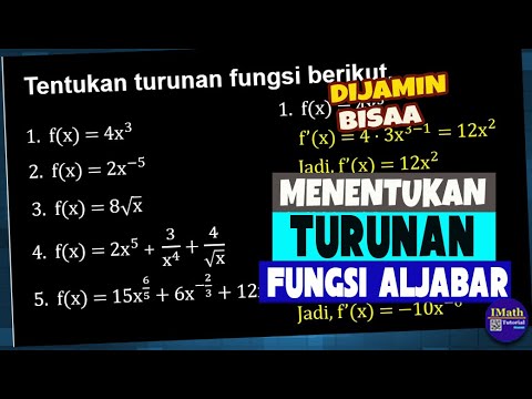 Cara Cepat Turunan Fungsi Aljabar Variabel Pangkat Negatif Dan Pecahan