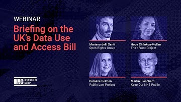 Briefing on Data Use and Access Bill