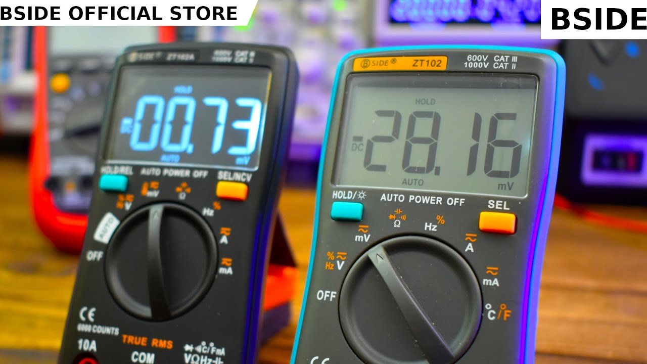 BSIDE ZT102A и ZT102 Обзор мультиметра. Сравнение - YouTube