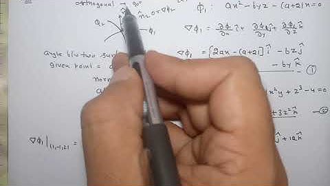 5.Gradient|| Angle between two surfaces using gradient