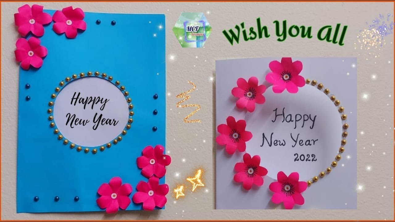 Download Greeting Card | New Year Greeting Card | Happy New Year | Easy Handmade Greeting Card