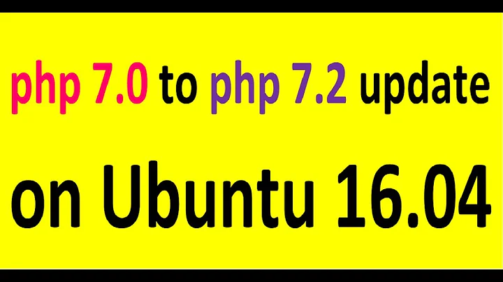 php 7.0 to 7.2 update on ubuntu 16.04