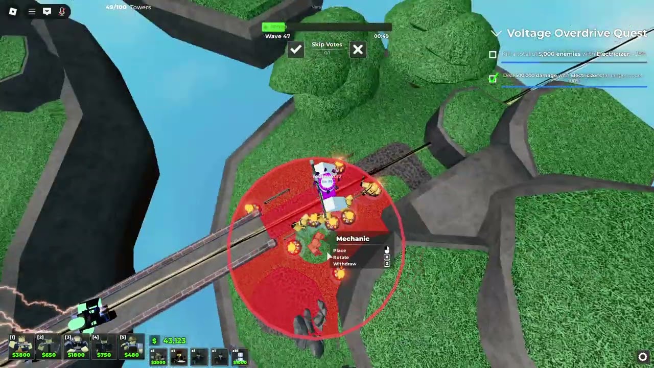 Tower Blitz Expert Match Without Recon Base (But I Crash At Wave 50)