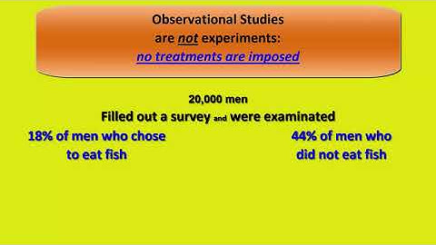 Observational Study v an Experiment