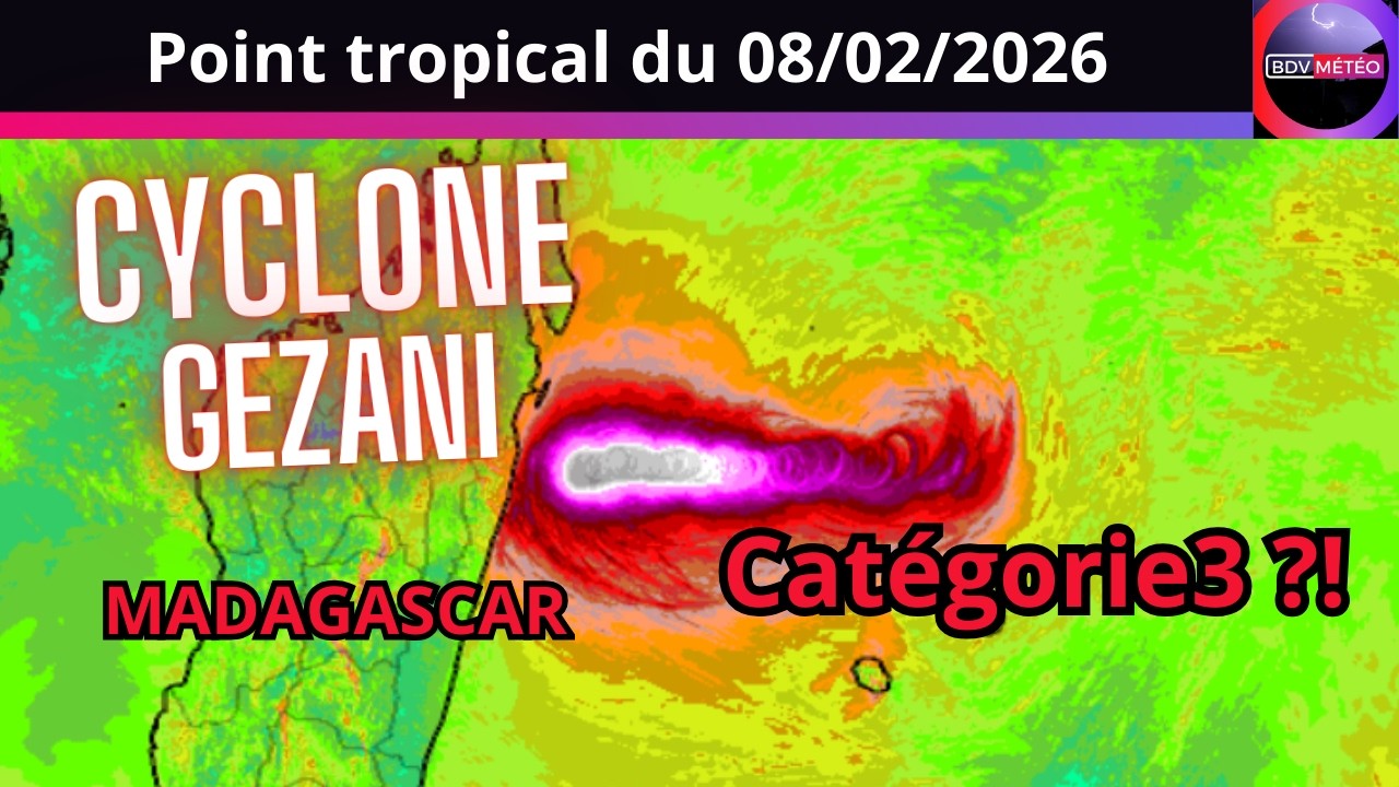 Point tropical: Le Cyclone Gezani menace Madagascar, Cyclone tropical Intense ?