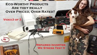 Eco Worthy 2000 watt inverter Stress Testing after Repairs vid 3 of 3