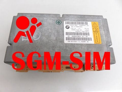 Прописываем Б.У. SGM-SIM на BMW E60 535d (модуль подушек безопасности)