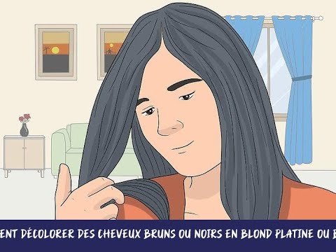 Vidéo: Comment décolorer les cheveux brun foncé ou noirs en blond platine ou blanc