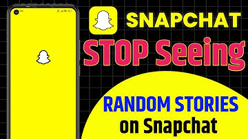 How to stop seeing Random Stories on Snapchat | Snapchat par Random Stories off kaise kare