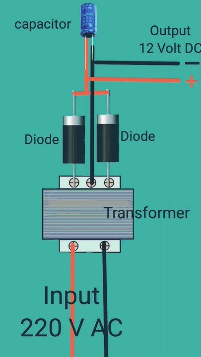 how to make AC TO DC converter using transformer #electrical Circuit Diagram