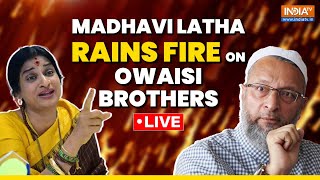 LIVE: BJP Canditate Opposite Owaisi, Madhavi Latha Rains Fire On Asaduddin & Akbaruddin | Hyderabad