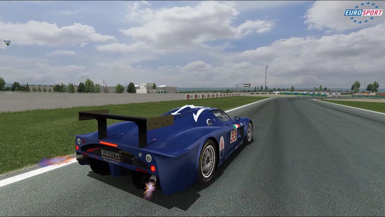 SIMBIN GTR2 - Maserati MC12 at Magny Cours - 2004 FIA race.