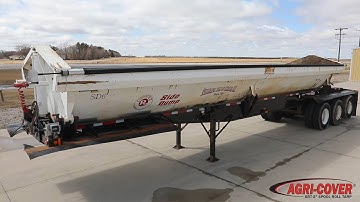 SRT-2® Electric Spool Roll Tarp in Action - Side Dump Trailer