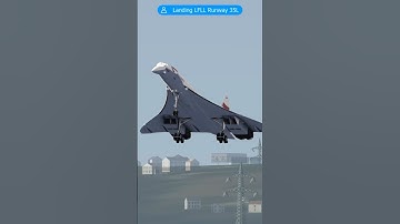 Concorde Super Landing #AtLyonairport #landing #msfs2020
