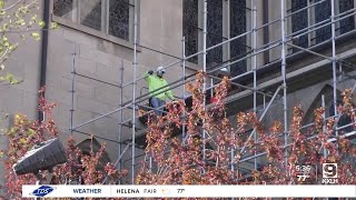 Roof restoration continues at Cathedral of St. Helena