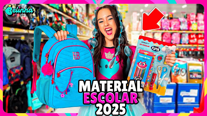 COMPRANDO O MEU MATERIAL ESCOLAR 2025 - CANAL DA BELINHA