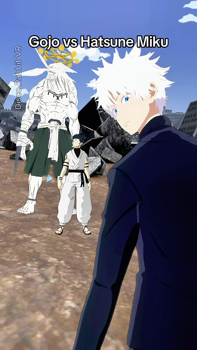 Gojo vs Hatsune Miku #gojo #gojosatoru #jjk #jujutsukaisen #anime #ratdance  #vrchat #fortnite