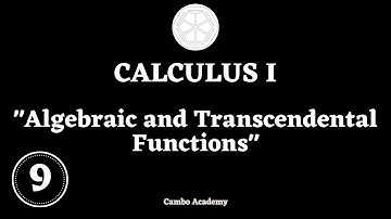 ITC Year 1 - Algebraic and Transcendental Functions: Problem 9