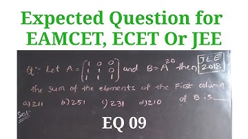 Expected Questions for ECET, EAMCET Or JEE || EQ 09 || Root Maths 153