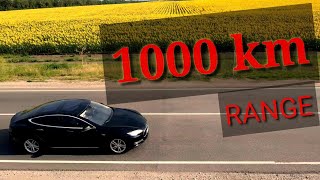 1000км на ОДНОМУ ЗАРЯДІ Tesla model S 125кВт.ч (DIY battery Tesla Model S 1000km.  Made in Ukraine)