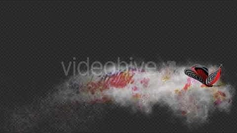 Red Dark Butterfly Dynamic Flying Particle Tail V1 | Motion Graphics - Envato elements