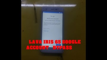 How to bypass google account lava iris 65