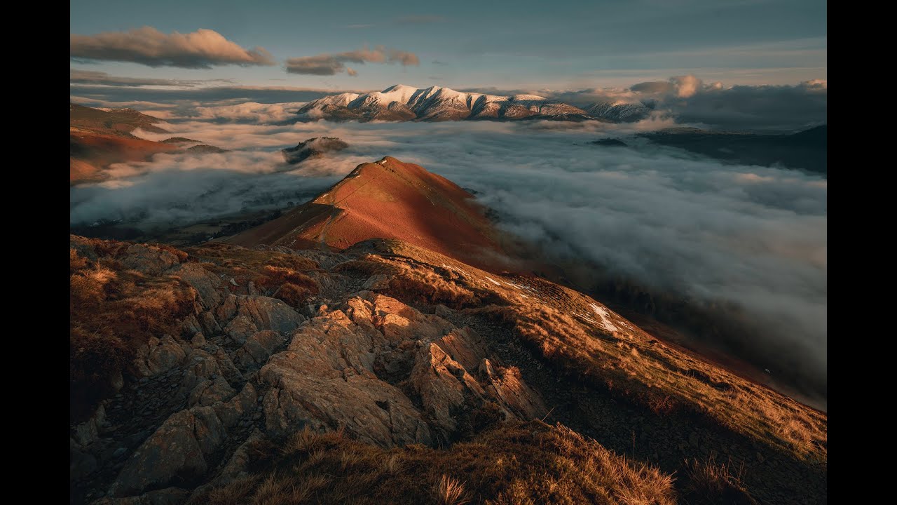 Keswick Cloud inversion with snow capped Skiddaw YouTube