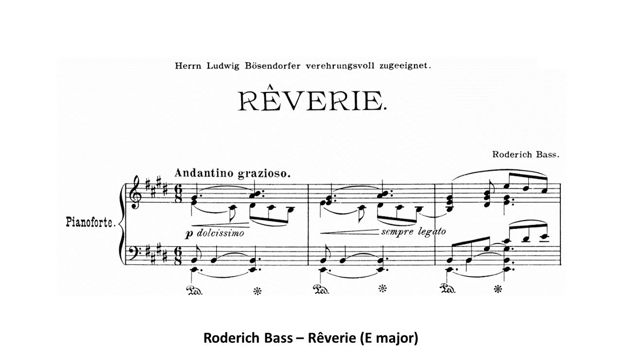 Roderich Bass - Rêverie (E major)