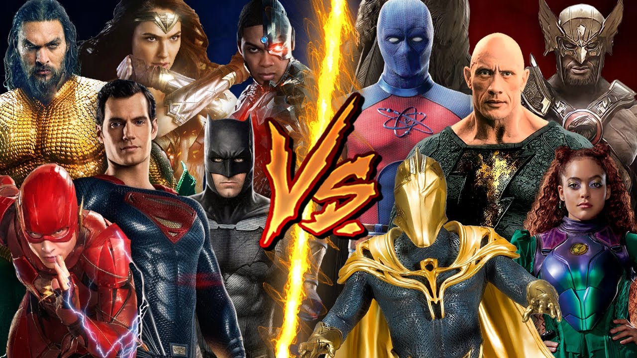 Justice League VS Justice Society Who Will Win? DCEU BATTLE ARENA