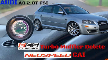 Audi A3 2.0T w/ turbo muffler delete & CAI