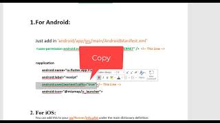 Unhandled Exception: Bad state: Insecure HTTP is not allowed by platform in Flutter Application