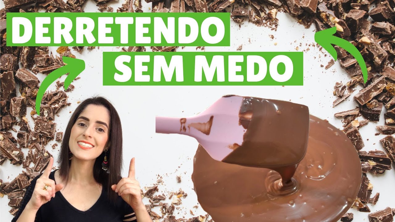 Como DERRETER Chocolate FRACIONADO? | Passo a passo!!!