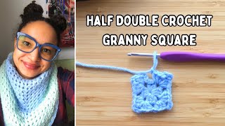 Continuous Granny Square Blanket (HDC)| Shorter rows and Longer Corners! ‍♀