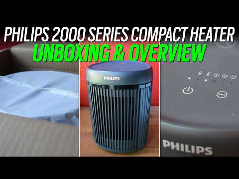 Videorecension av Philips 2000 Series CX2120: Philips 2000 Series Compact Ceramic Fan Heater - Unboxing & Overview/Review