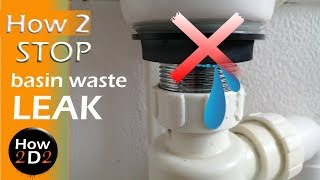How to fix wash basin waste leak for good  How to seal waste.