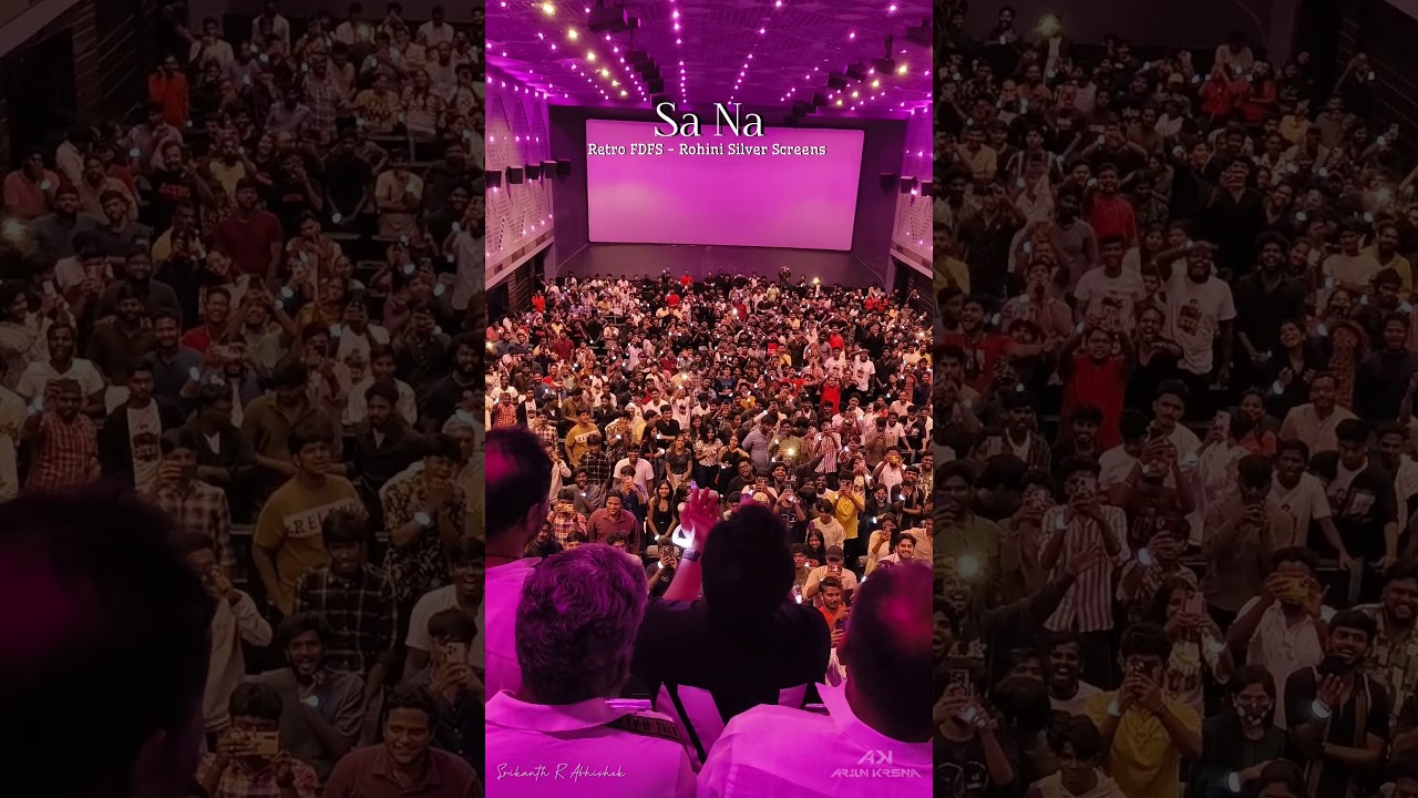 Theatre turned into a concert 🎙️🔥 | Retro Movie FDFS | Karthik Subbaraj | Rohini Theatre