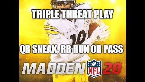 Madden 20 Glitches Cheats and Tips - Triple Threat Play - Run,  QB Sneak or Pass Play