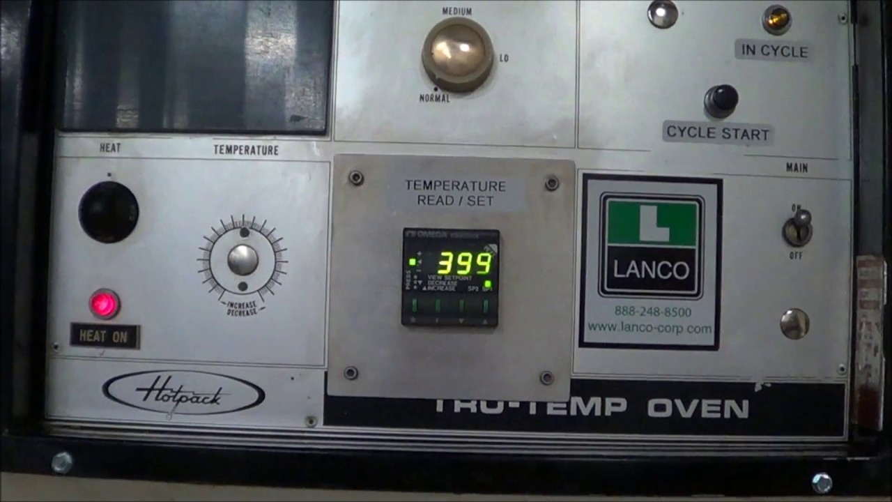 Hotpack Model 21205027 Electric Batch Oven O2057 YouTube
